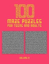 100 Maze Puzzles for Teens and Adults