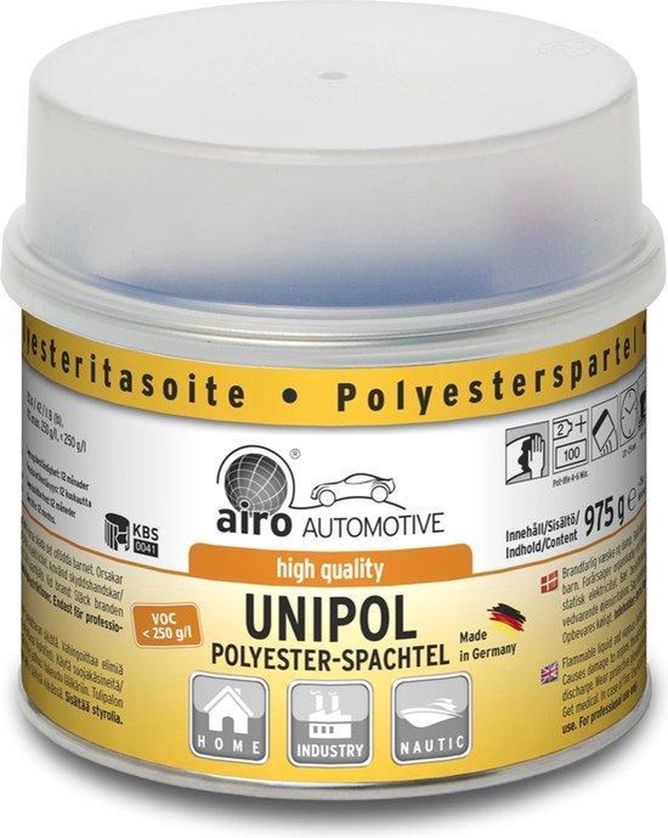 Airo Staalplamuur Unipol 1 kg + Tube Harder