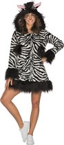 Rubie's Verkleedpak Zebra Dames Polyester Wit/zwart Maat 46/48