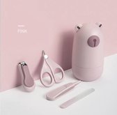 Ensemble d'ongles bébé | Bébé Ours Pink | Cadeau de maternité Uniek !