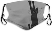 Mondkapje - Mondmasker - Mondkapje poes - Mondmasker katten - Mondkapje Kat - Mondkapje print - Mondkapje met print - Gezichtsmasker