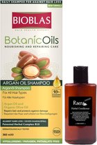 Bioblas Arganolie Shampoo 360ml + Raen Haar Conditioner 220ml (Herstellende en Hydraterende Shampoo.Anti-Haaruitval voor Dames en Heren)