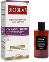 Bioblas Collageen&Keratine Shampoo 360ml + Raen Haar Conditioner 220 ml (Het voorkomt haaruitval. Voor dunne en slappe haar)
