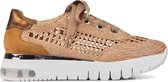Softwaves Sneakers Dames - Lage sneakers / Damesschoenen - Leer - 8.16.06     -  Cognac - Maat 39