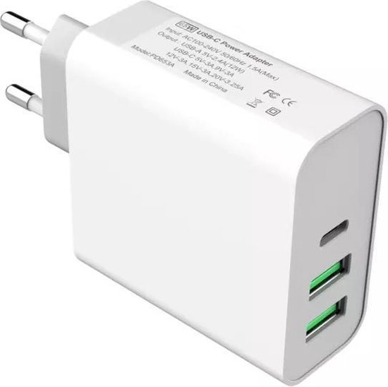Dubbele Apple iPhone oplader lightning kabel en stekker 30 watt (!) -  iPhone lader en... | bol.com