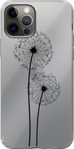 Apple iPhone 12 / Pro - Smart cover - Zwart - Paardenbloem