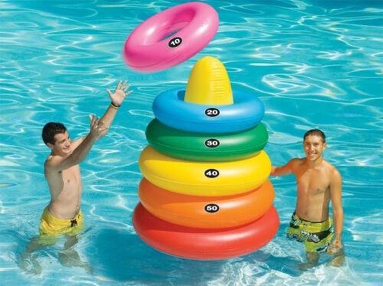 Deluxe ring toss game  Jeux piscine, Piscine gonflable, Jouets de piscine