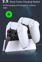 Playstation 5 (PS5) controller oplaad dock - Wit - LED - Laad indicator - Gaming