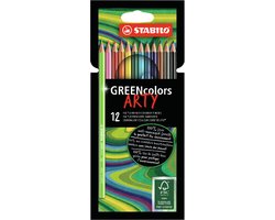 STABILO GREENcolors - FSC Gecertificeerd Kleurpotloden ARTY Etui 12 Kleuren