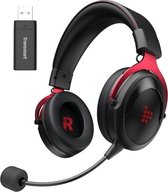 Tronsmart Shadow 2.4GHz Draadloze Gaming Headset - Lage Latency - Stereo - 50 mm Drivers - Loskoppelbare Microfoon - Comfortabele Headband