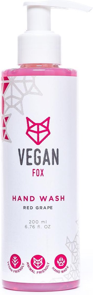 Vegan Fox - Natuurlijke handzeep - Red Grape- Soap - handzeep met pompje - handzeep pompje