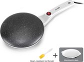 Nolad® Pannekoekenmaker - Pannekoekenpan - PannenkoekenpanInductie - crêpe pan - Pancake Pan - Omeletpan - Eierpan - Vierkante pan - Geschikt voor alle warmtebronnen - Zwart