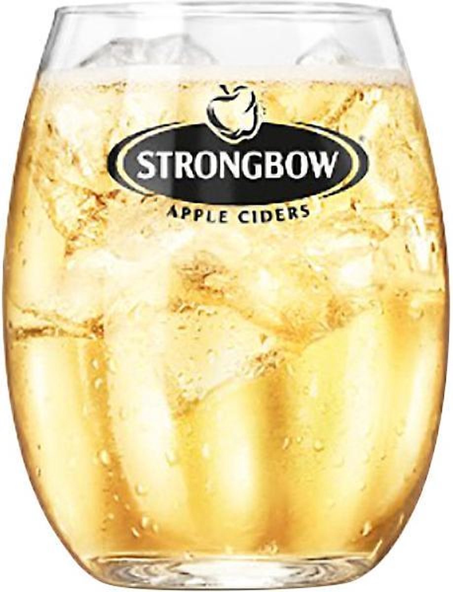Strongbow Cider Bierglas 25cl | Doos Bierglazen 6 stuks | bol.com
