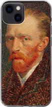 Geschikt voor iPhone 13 hoesje - Zelfportret - Vincent van Gogh - Siliconen Telefoonhoesje