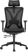 Ergonomische Bureaustoel - Bureaustoelen voor Volwassenen - Volledig Verstelbaar - EN1335 - Office Chair - Zwart - Spherite®