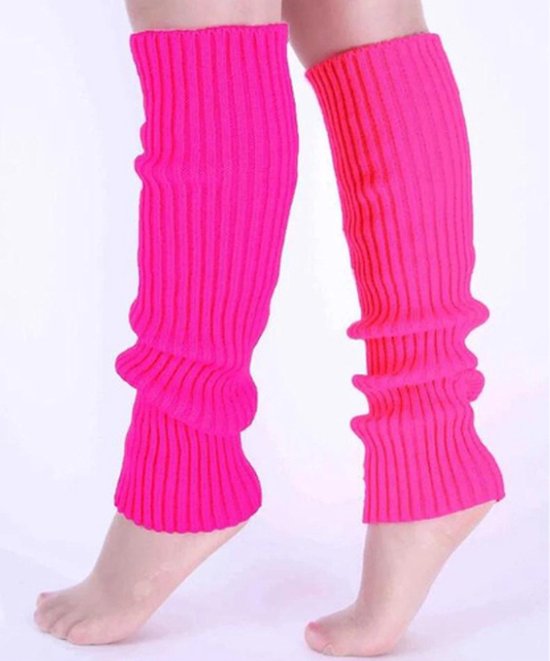 Beenwarmers - Dames - Legwarmer - Grof Gebreid - Wol - Roze
