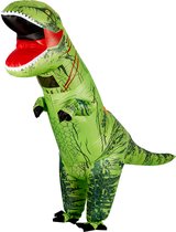 Opblaasbaar T-rex Groen Dinosaurus kostuum - Dinosaurus pak - Dinopak volwassenen - Carnaval