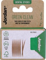 x12 Cure-dents Jordan Green Clean Thin - 100 pièces