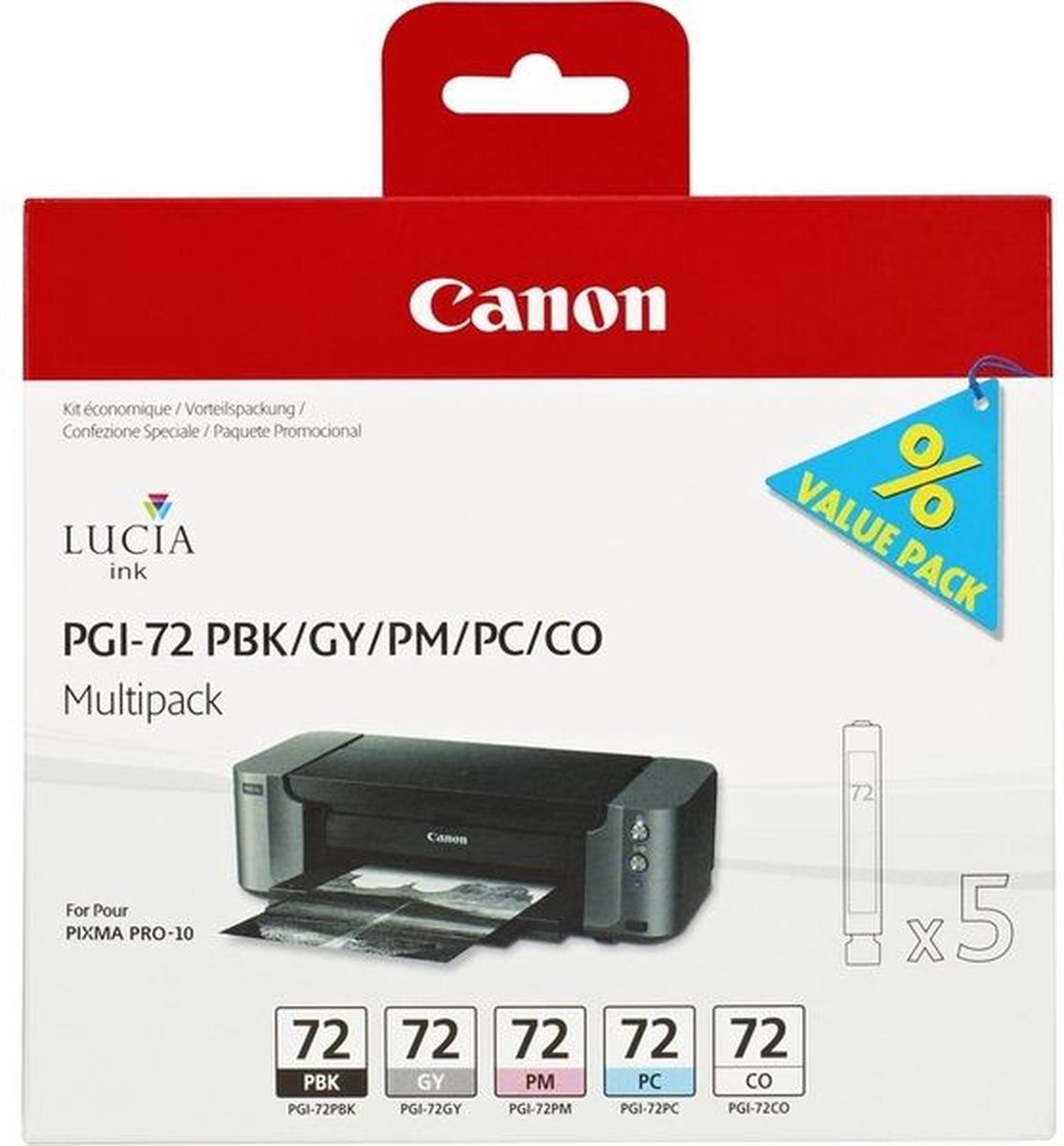 Canon pgi-72 Inktcartridge - Kleur & Zwart + Retourzakje