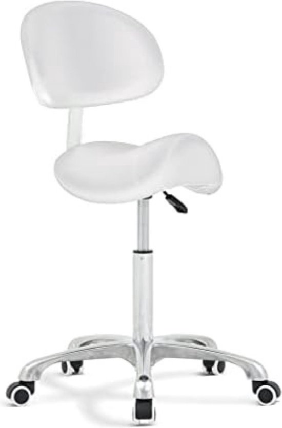 MSV Ironing Chair, Cotton, White/Black