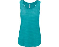 Tank Top Dames L Proact Mouwloos Light Turquoise 65% Polyester, 35% Viscose
