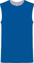 SportSportshirt Unisex S Proact Mouwloos Sporty Royal Blue / White 100% Polyester
