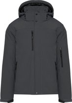 Kariban Gewatteerde softshell herenparka met capuchon K650 - Titanium - XL