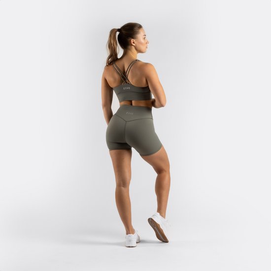 ZEUZ Korte Sport Legging Dames High Waist - Sportkleding & Sportlegging Squat Proof voor Fitness & Crossfit - Hardloopbroek, Yoga Broek - 70% Nylon & 30% Elastaan - Groen - Maat S van ZEUZ — afbeelding 4