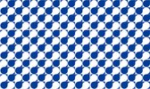 Ulticool Decoratie Sticker Tegels - Geometrische Wanddecoratie Blauw - 15x15 cm - 15 stuks Plakfolie Muurstickers Tegelstickers - Plaktegels Zelfklevend - Sticktiles - Badkamer - Keuken