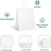 Tassen en papier Kraft || Sacs cadeaux en papier Sacs de transport en papier avec poignées 100