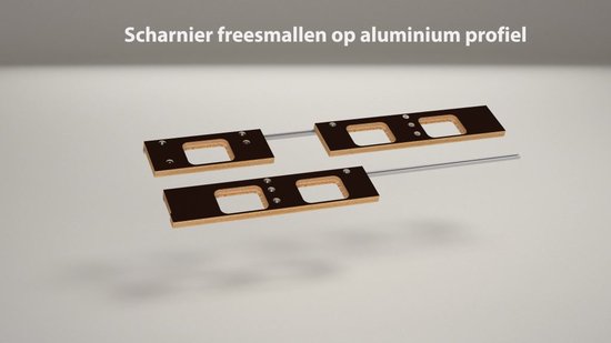 Scharnier freesmal 89x89 incl. 4e scharnier