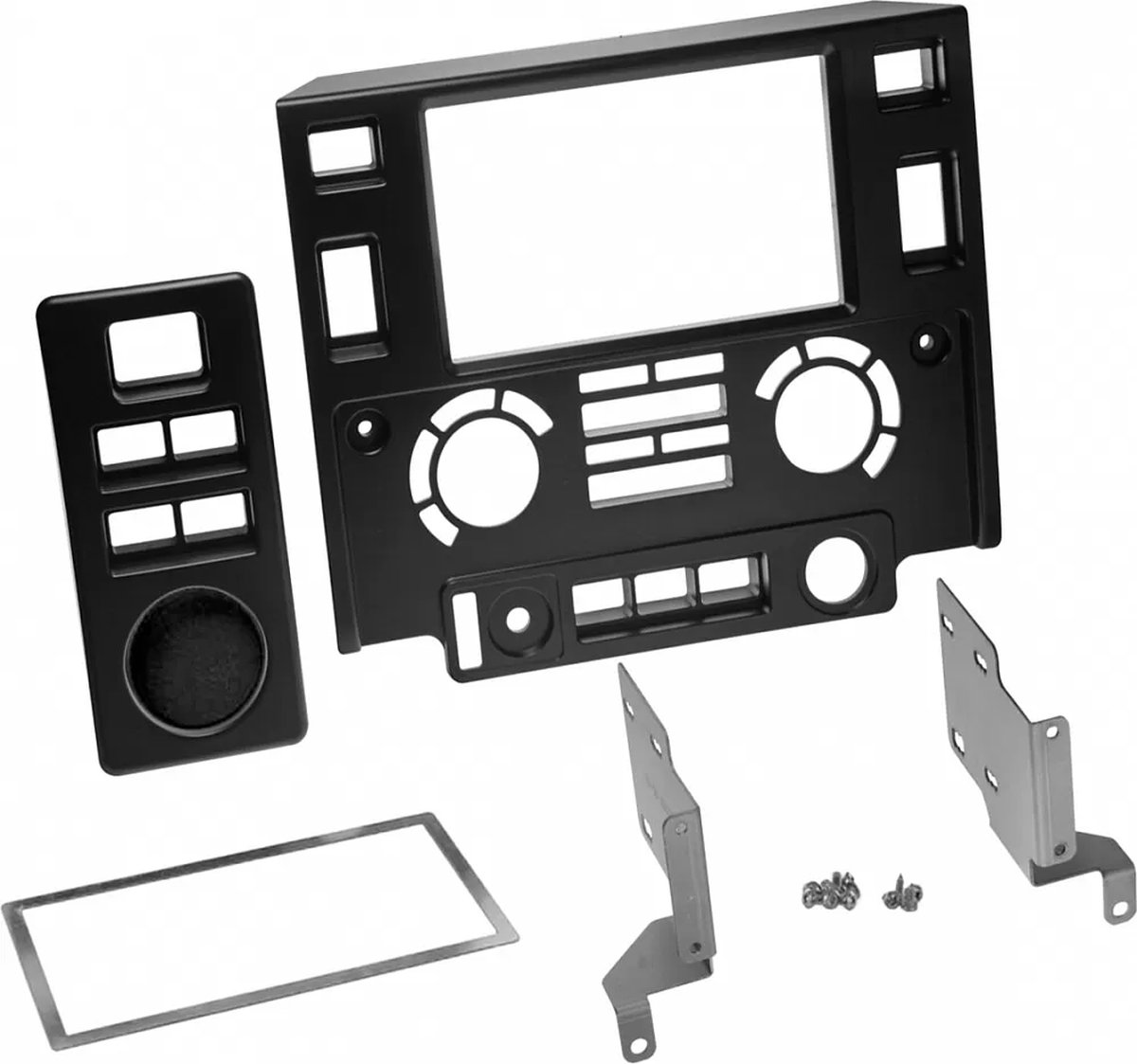 2-DIN Paneel geschikt voor Land Rover Defender 2007-2016 - Kleur: zwart