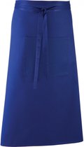 Schort/Tuniek/Werkblouse Unisex One Size Premier Royal Blue 65% Polyester, 35% Katoen