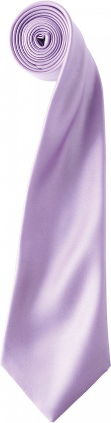 Stropdas Heren One Size Premier Lilac 100% Polyester