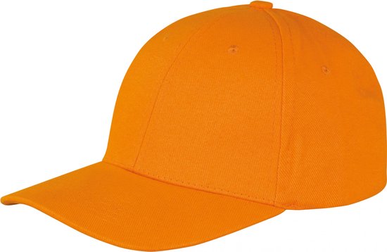 Memphis Brushed Cotton Low Profile Cap - One Size, Oranje