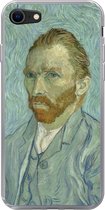 Geschikt voor iPhone 8 hoesje - Zelfportret - Vincent van Gogh - Siliconen Telefoonhoesje