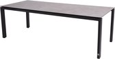4SO - Goa Tafelframe Antracite met HPL Light Grey tafelblad 220 x 9...