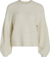 Vila Pull Vipolana O-cou Weavy Structure Kni 14094010 Egret Femme Taille - XL