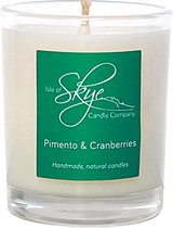 Geurkaars Pimento and Cranberries Mini - 20 uur - Sojawas - Isle of Skye Candle