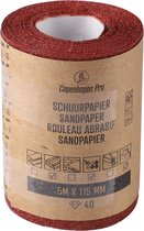 Copenhagen Pro schuurpapier op rol - droog - korrel 40 - 11.5 cm x 5 meter