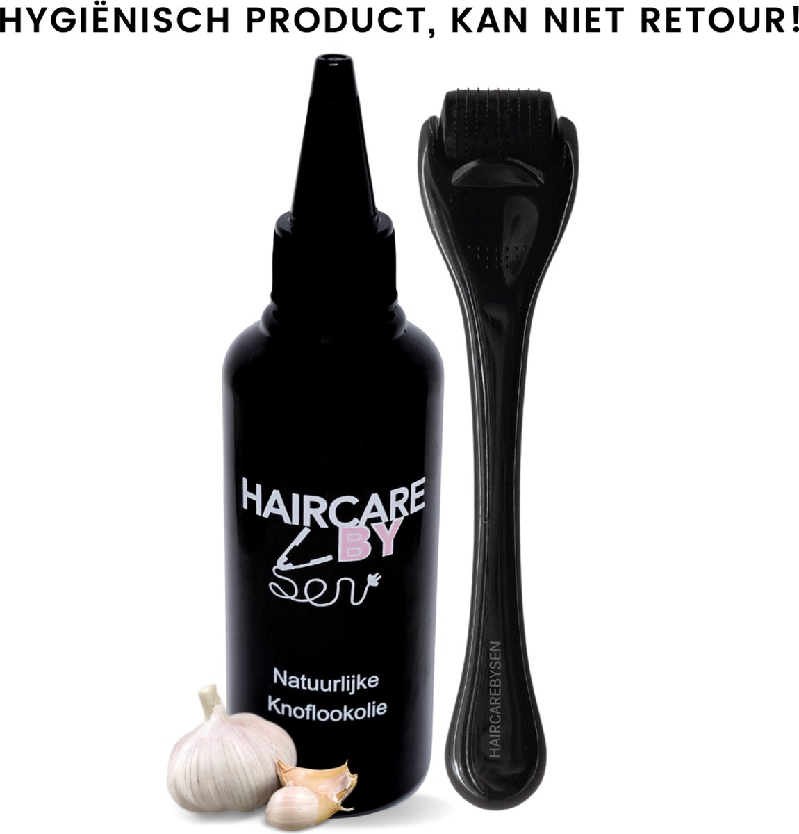 Combideal Natuurlijke knoflookolie HaircarebySen en Hair&scalp roller 200ml