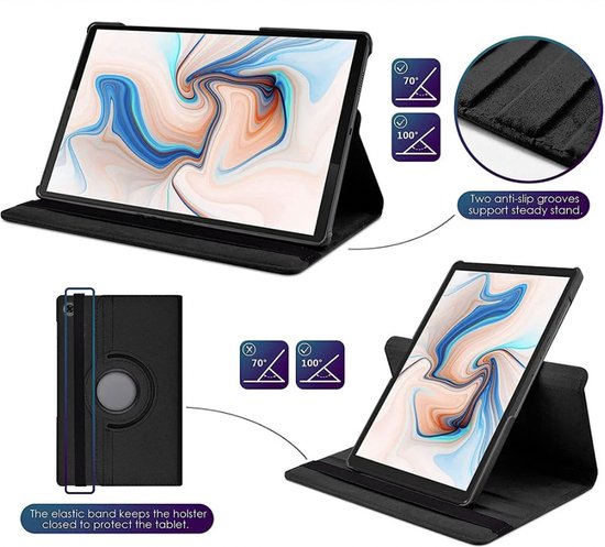 Samsung Tab A8 2021 Smart Keyboard Case Zwart - Magnetically Detachable - Wireless Keyboard hoesje met toetsenbord en Stylus Pen - Geschikt voor Tab X200 / X205 --- HiCHiCO® - HiCHiCO