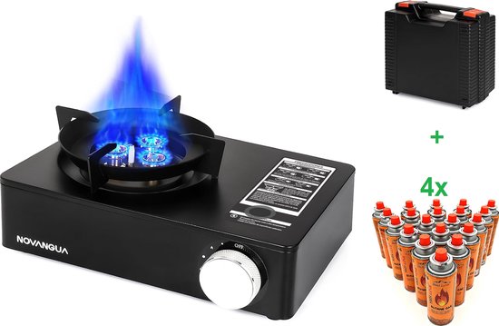 Eurocatch Dual Gas Stove 2 pits Kooktoestel op gas incl 12 Gasbussen