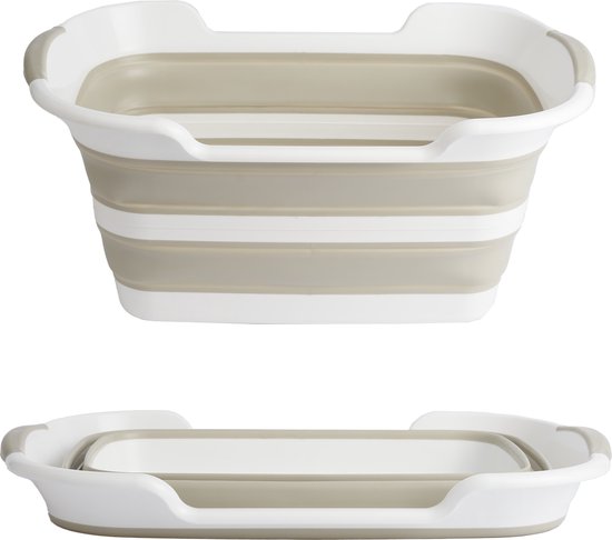 Bramble - 40L Opvouwbare Wasmand van Silicone, Waskuip (60x40x27,5cm) - Ruimtebesparend voor Thuis, Camping & Onderweg - Stabiel, Robuust & Praktisch