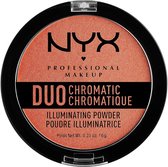 Poudre illuminatrice chromatique NYX Duo - Synthétiques