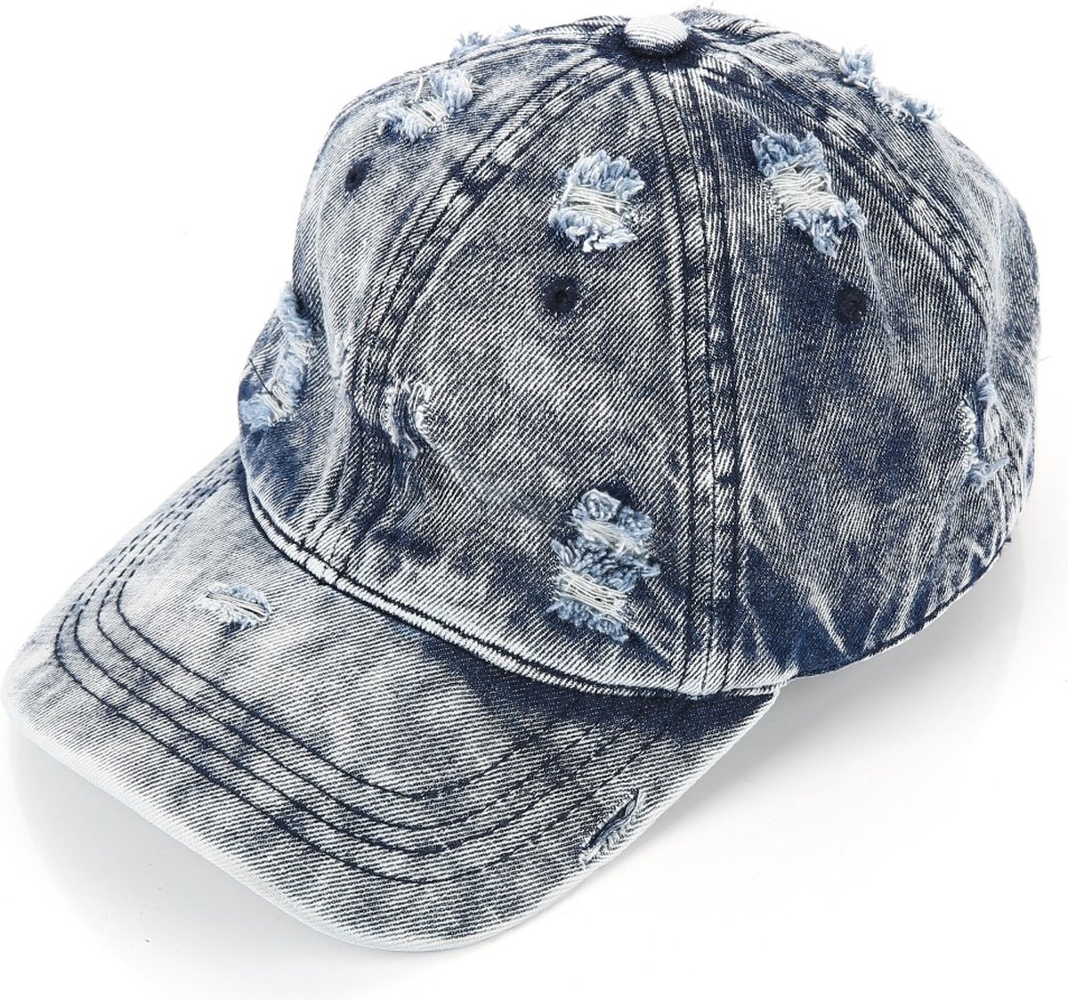 Pet - Damespet - Trendy - Fashion - Damaged - Blauw