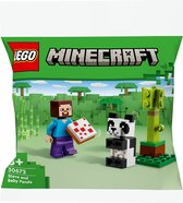 LEGO Minecraft 30672 - Steve et bébé Panda (poly-sac)