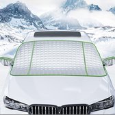 Voorruitafdekking auto voorruitafdekking voorruitafdekking met zijspiegelafdekking, magnetische bevestiging voor sneeuw, vorst, stof (groen, 160 x 115 cm)