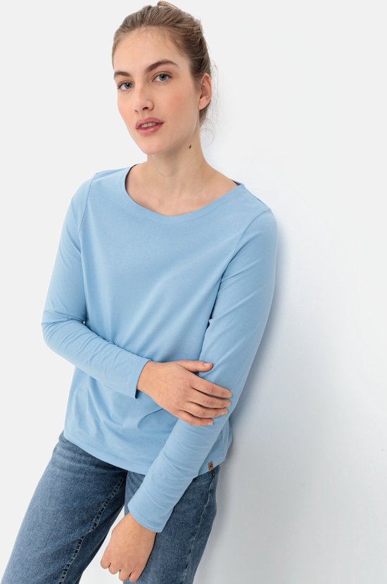 camel active Women's Shirt - White Curry Stripes