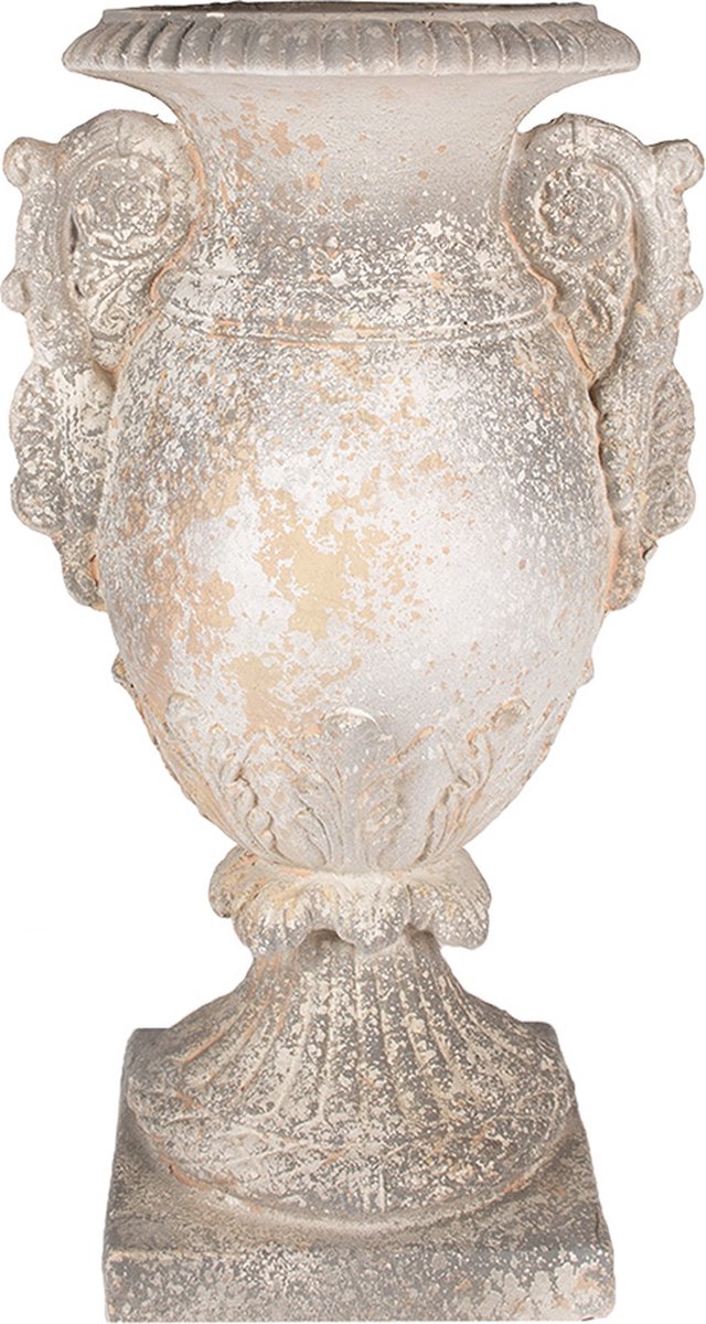 Clayre & Eef Bloempot 34x26x60 cm Beige Grijs Magnesium (MGO)